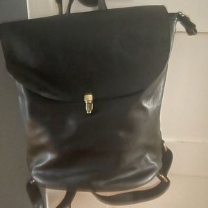 Leather backpack